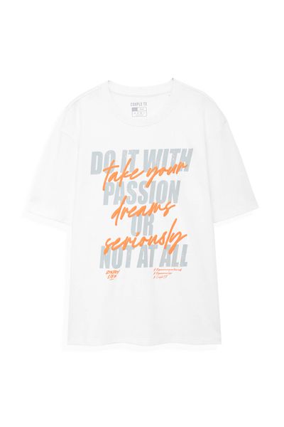 Áo Thun Nam Relax Fit In Typo Take Your Dreams Seriously MTS 1197