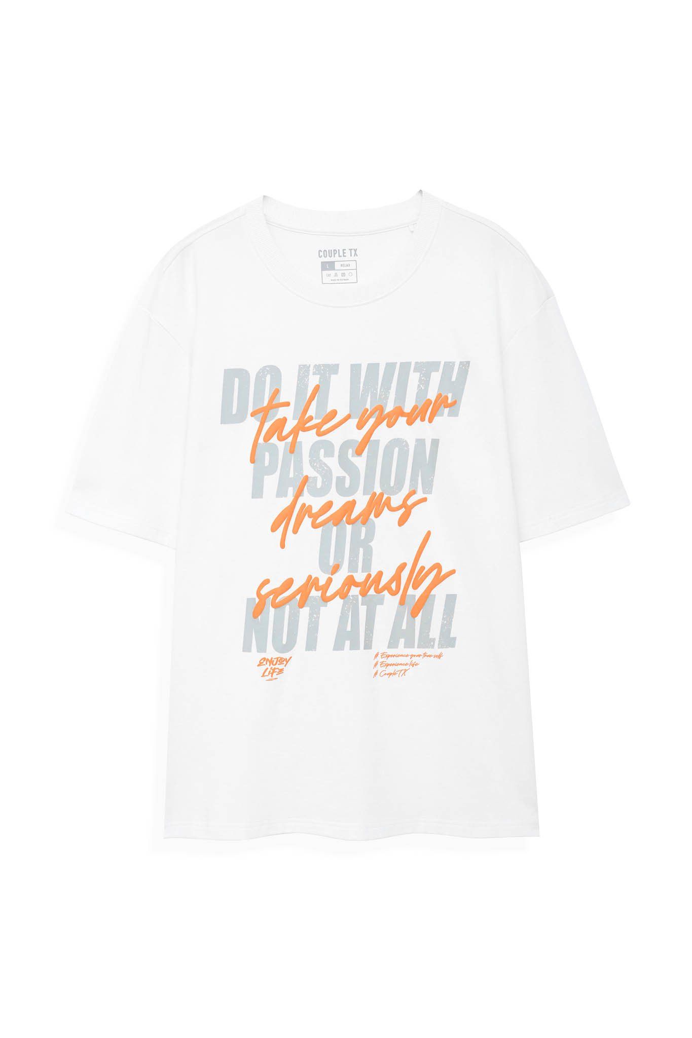 Áo Thun Nam Relax Fit In Typo Take Your Dreams Seriously MTS 1197 -
