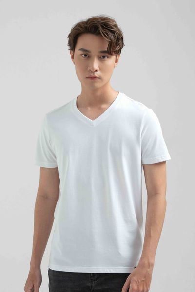 Áo Thun Nam Cổ Tim Slim Fit Basic MTS 1230