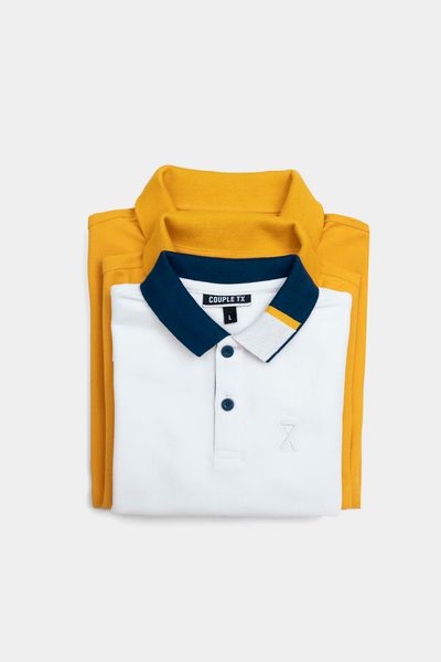 Áo Polo Nam Pique Regular Fit Phối Trụ Bo Kiểu MPO 1023