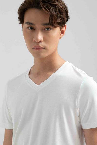 Áo Thun Nam Cổ Tim Slim Fit Basic MTS 1230