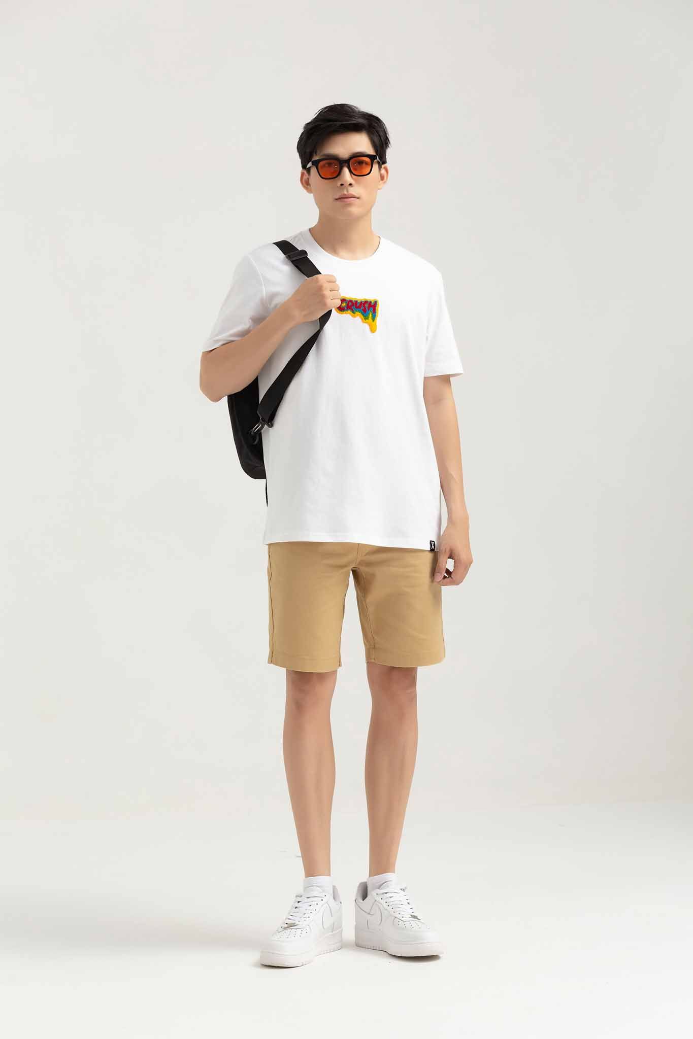 Áo Thun Nam Regular Thêu Xù Crush MTS 1240 -
