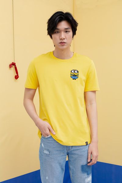 Áo Thun Nam Regular Fit Minions Thêu Xù MTS 1213