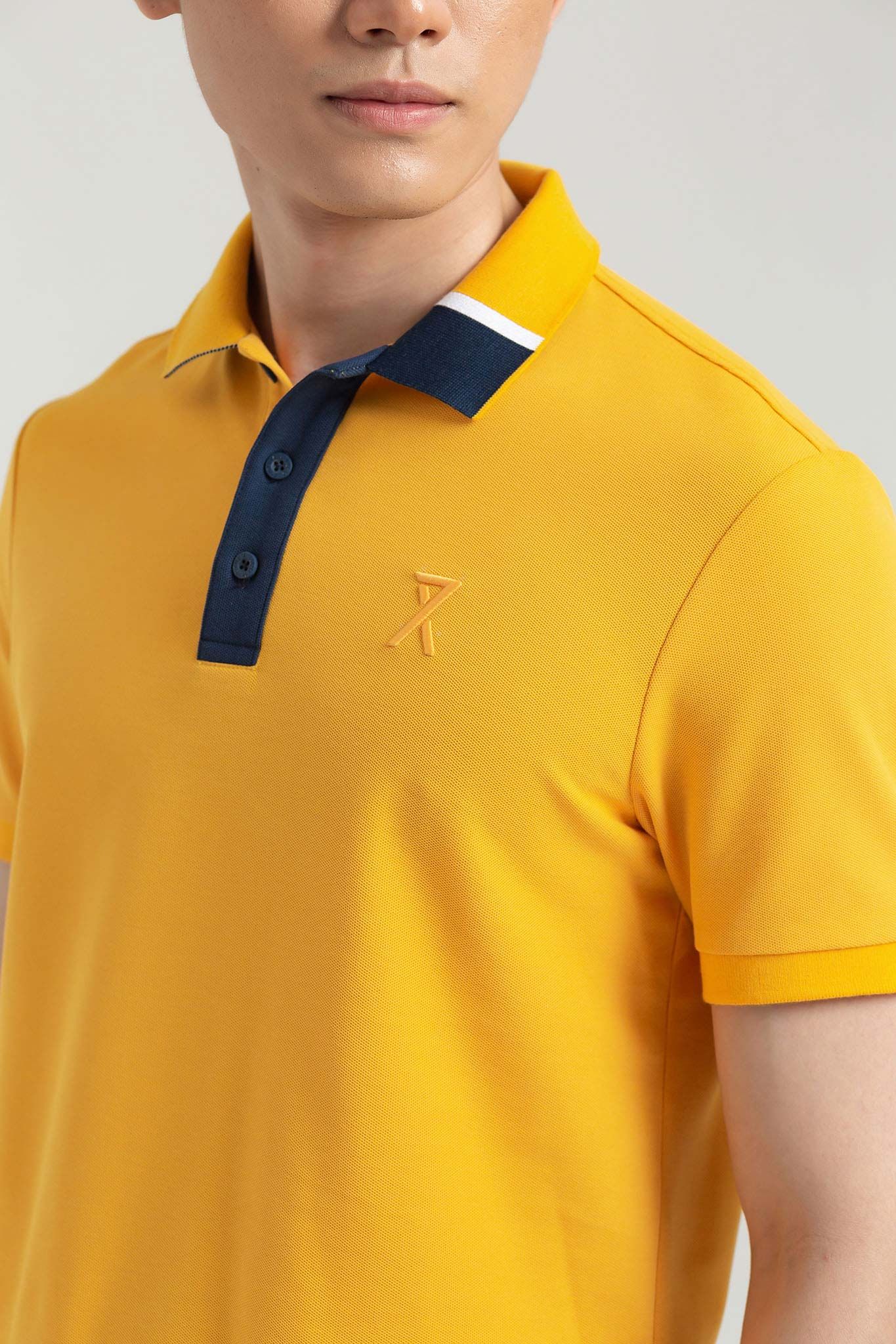 Áo Polo Nam Pique Regular Fit Phối Trụ Bo Kiểu MPO 1023 -