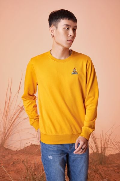 Áo Sweater Nam Logo Thêu MSW 1003