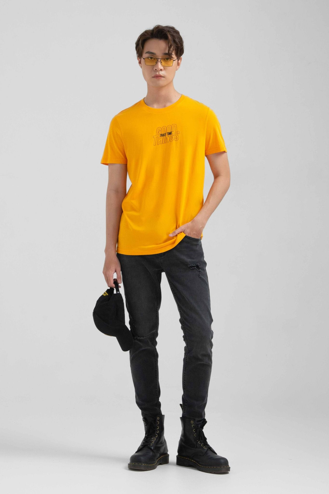 Áo Thun Nam Slim Fit In Typo Good Things Take Time MTS 1215 -