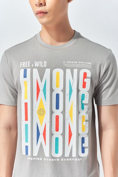 Áo Thun Nam In Graphic Hmong MTS 1027