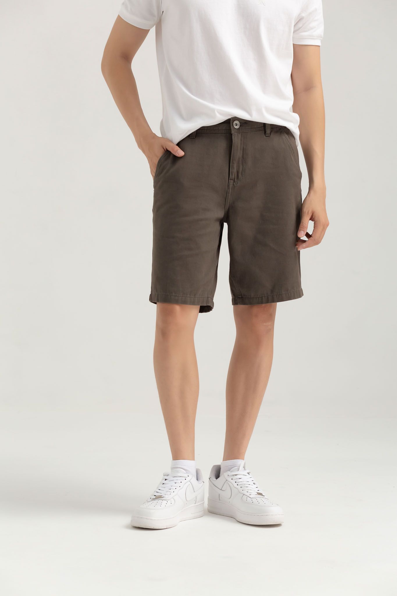 Quần short Nam Khaki Slim Lưng Thun MSR 1019 -