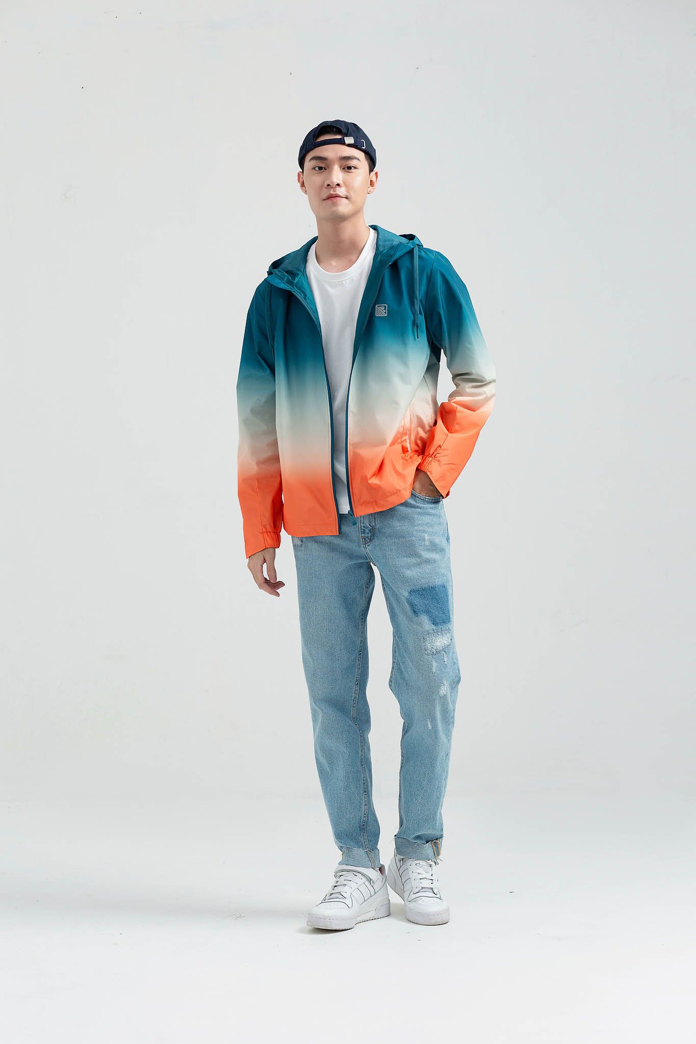 Áo Khoác Dù Nam Trượt Nước Ombre Loang Màu MOP 1023 - Áo Khoác Dù Nam Trượt Nước Ombre Loang Màu MOP 1023