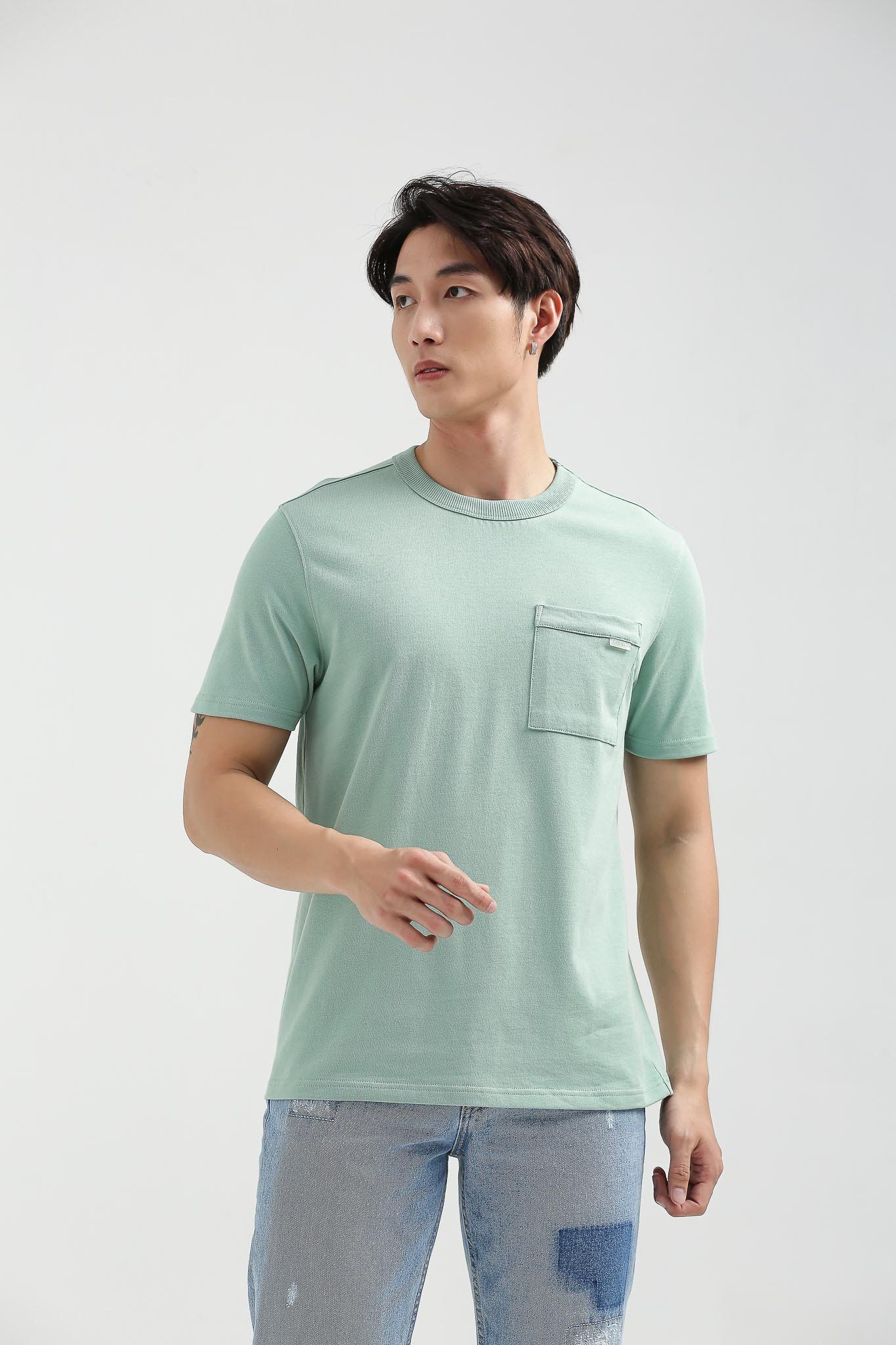 Áo Thun Nam Regular Fit Phối Túi Ngực MTS 1203 -