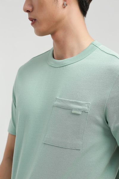 Áo Thun Nam Regular Fit Phối Túi Ngực MTS 1203