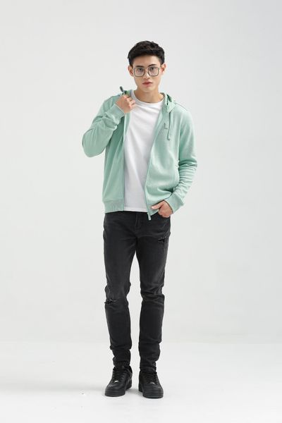 Áo Khoác Nam Basic Thun Gân Chéo MOK 1026