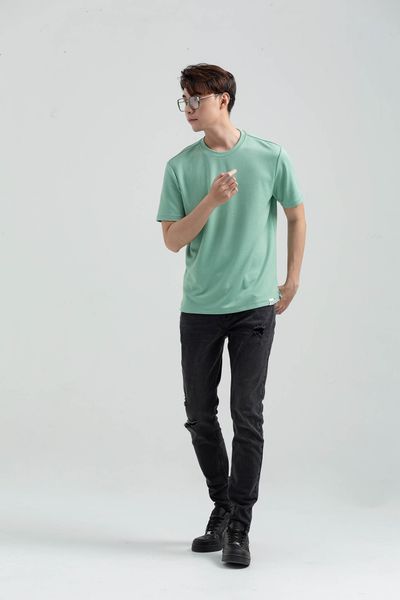 Áo Thun Nam Green X Cổ Tròn MTS 1176