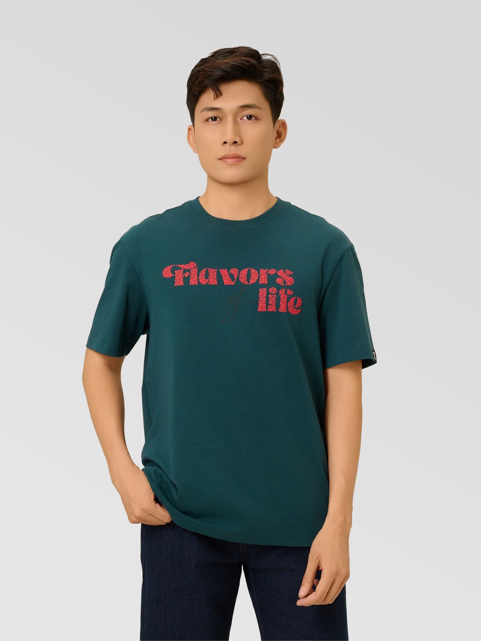Áo Thun Nam Relax Typo Flavor Of Life MTS 1406