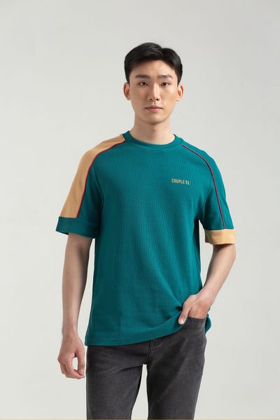 Áo Thun Nam Relax Fit Rã Vai Phối Viền MTS 1228