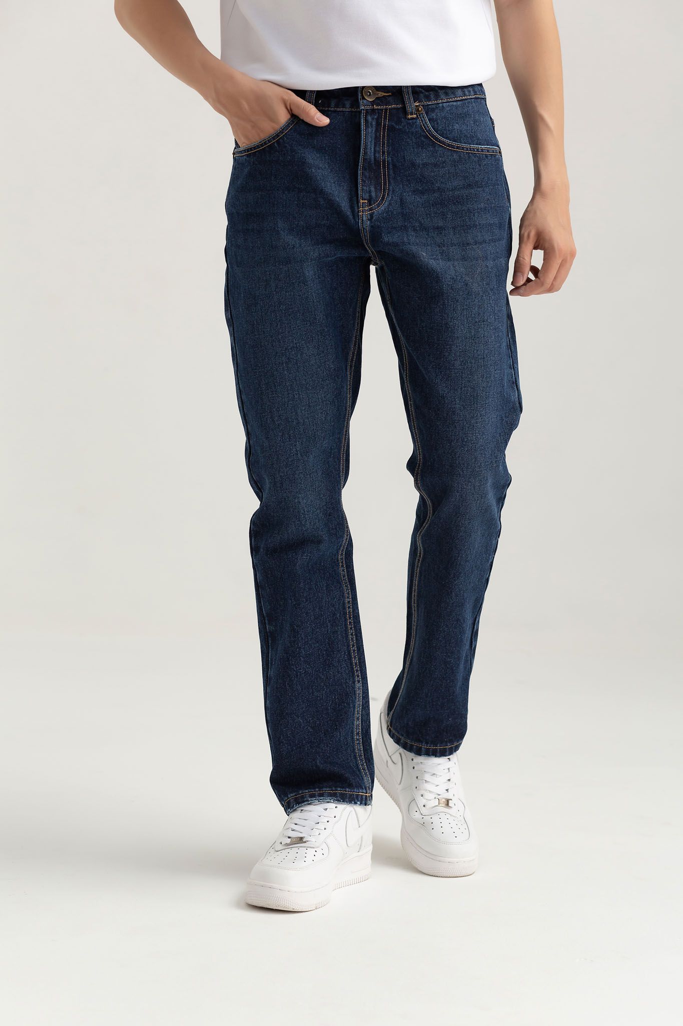 Quần Dài Nam Jeans Regular Wash MJE 1015 -