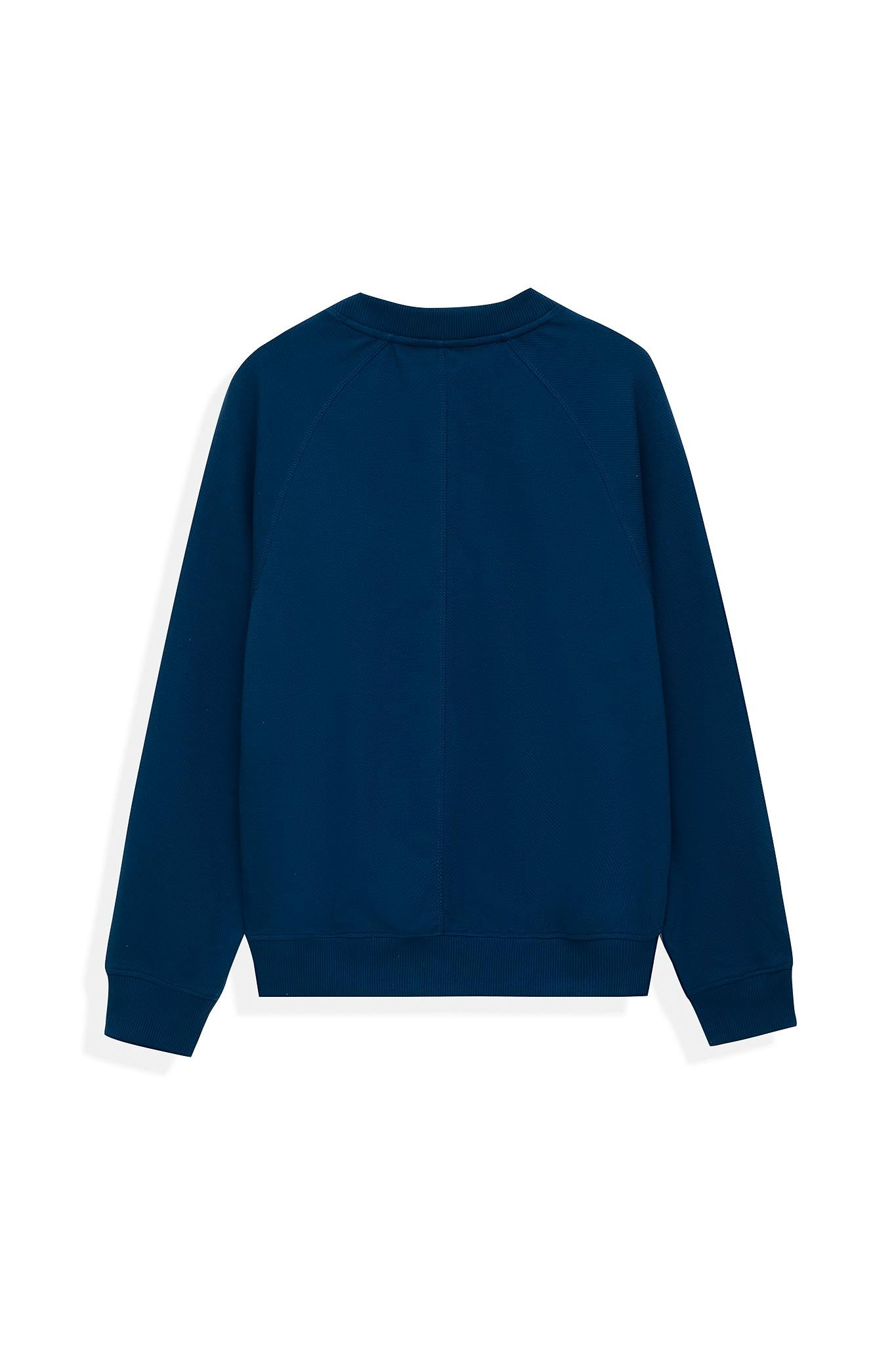 Áo Sweater Nam Vải Gân Chéo Thêu Typo Túi MSW 1017 -