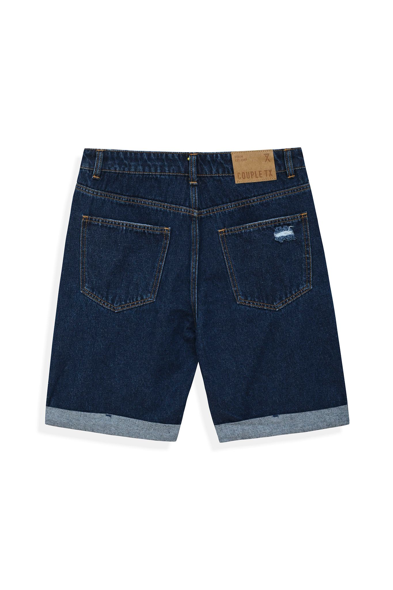 Quần Short Jeans Nam Slim Fit Rách MSR 1021 -