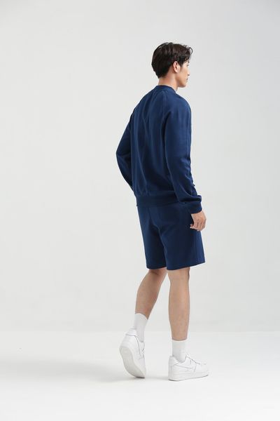 Áo Sweater Nam Vải Gân Chéo Thêu Typo Túi MSW 1017