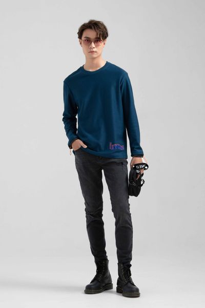 Áo Thun Nam Dài Tay Phối Dù Rút MTS 1204