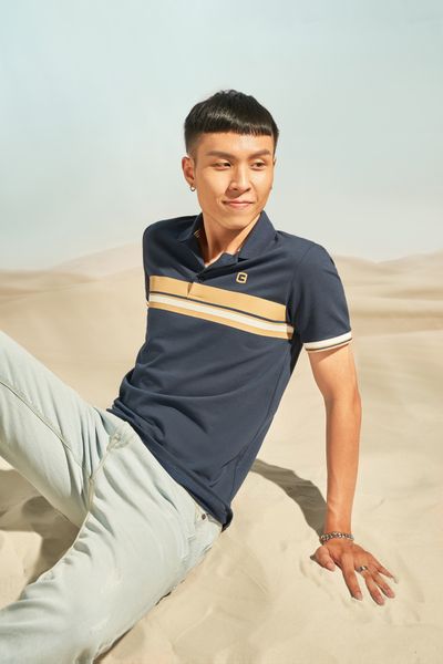 Áo Polo Nam In Sọc Ngang MPO 3022