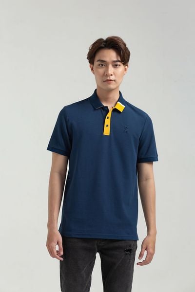 Áo Polo Nam Pique Regular Fit Phối Trụ Bo Kiểu MPO 1023