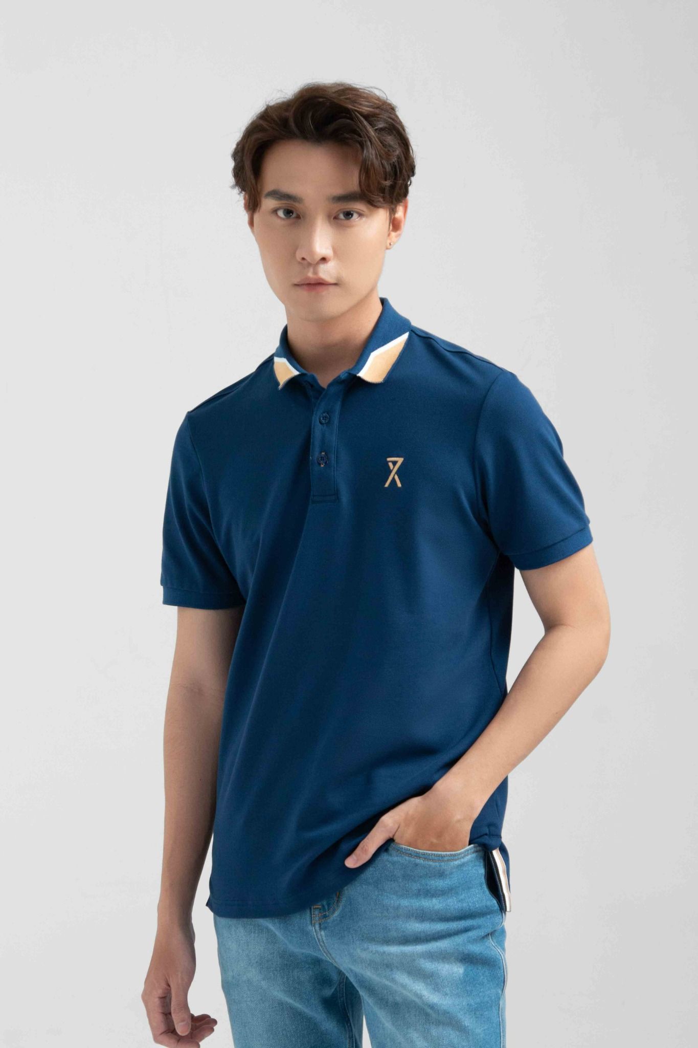 Áo Polo Nam Pique Slim Fit Phối Bo Cổ MPO 1024 -