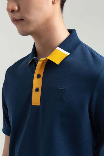 Áo Polo Nam Pique Regular Fit Phối Trụ Bo Kiểu MPO 1023