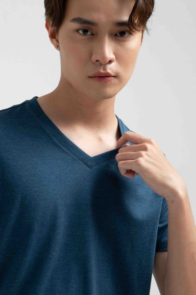 Áo Thun Nam Cổ Tim Slim Fit Basic MTS 1230