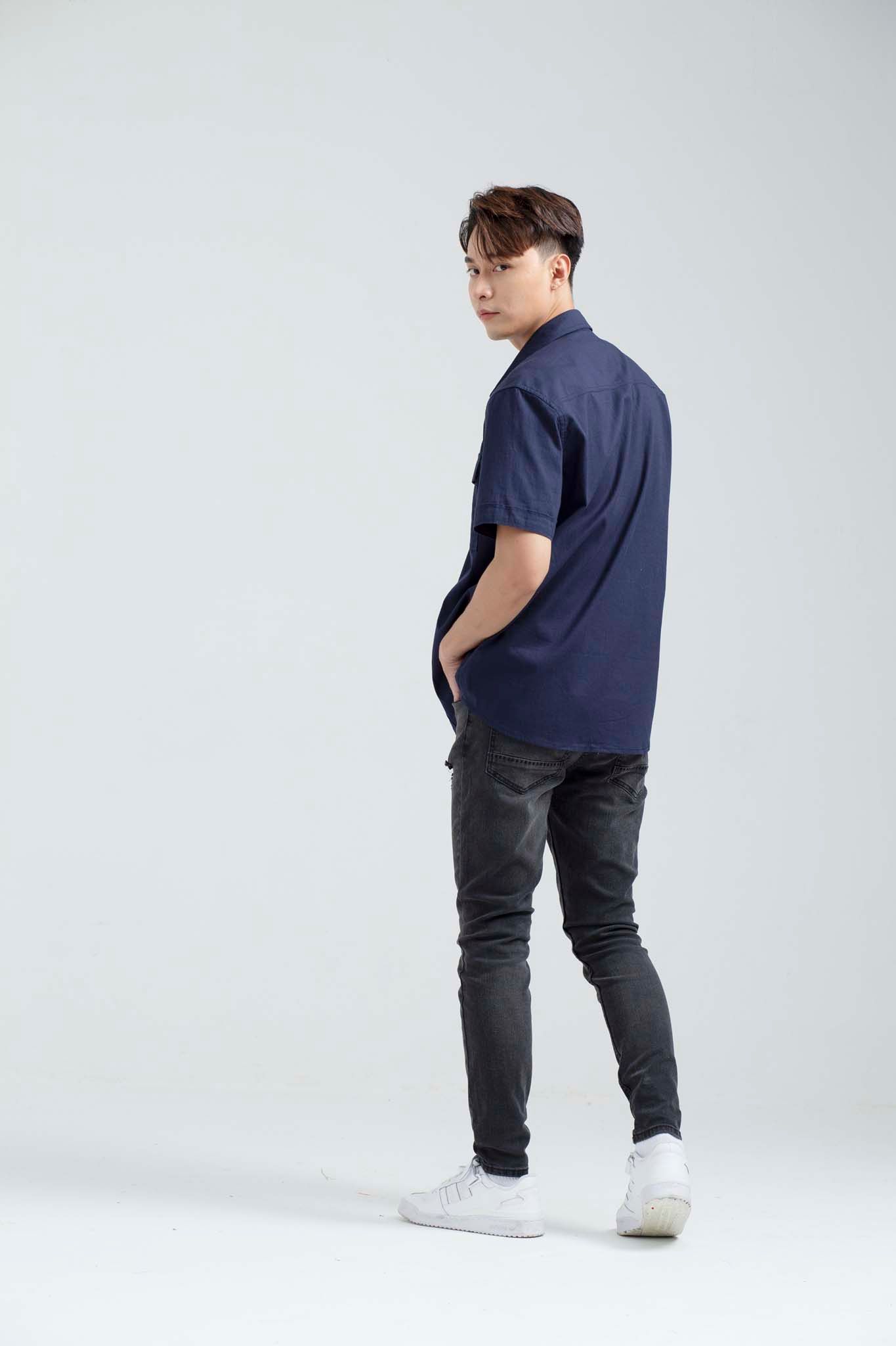Áo Sơ Mi Nam Ngắn Tay Túi Đắp MSH 1012 -