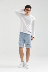 Quần Short Jeans Nam Slim Fit Rách MSR 1021