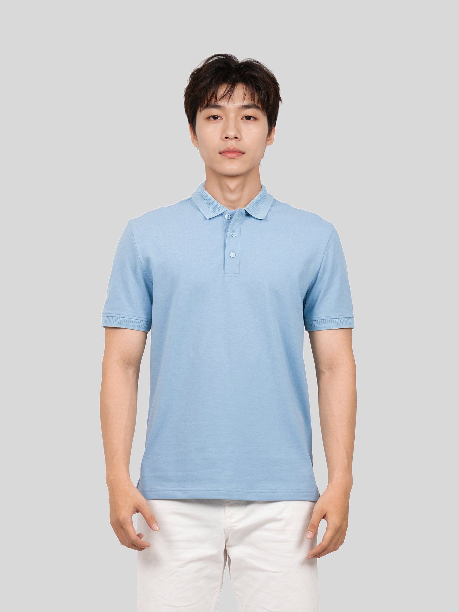 Polo Nam Regular Basic Thêu Logo CTX MPO 1066