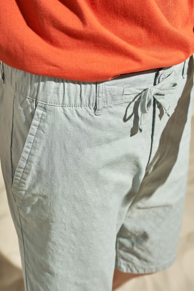 Quần Linen Ngắn Lưng Thun Nam MOT 3014