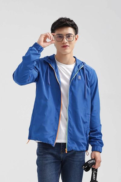 Áo Khoác Dù Nam Basic Dây Kéo 2 Màu MOP 1025