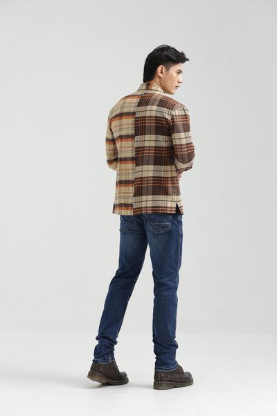 Áo Sơ Mi Nam Flannel Caro Phối MSH 1015