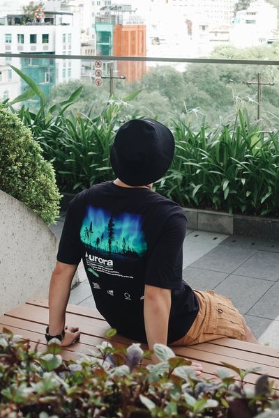 Áo Thun Nam Relax Fit In Graphic Aurora MTS 1178
