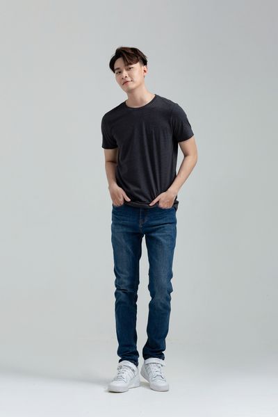 Áo Thun Slim Fit Cổ Tròn In Logo X MTS 1168