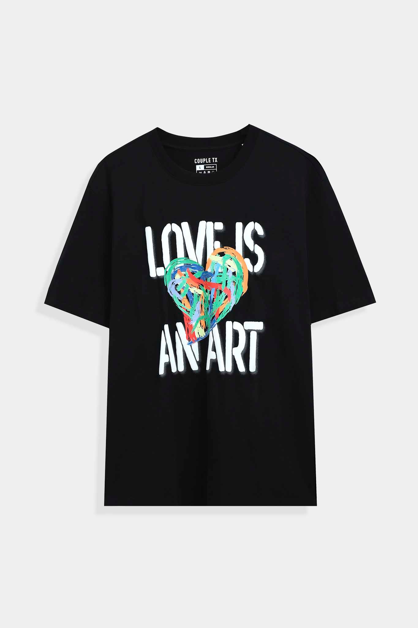 Áo Thun Nam Relax In Graphics Love Is An Art MTS 1239 -