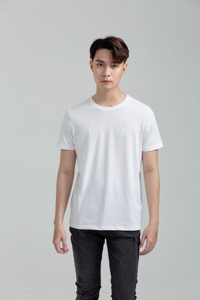 Áo Thun Slim Fit Cổ Tròn In Logo X MTS 1168