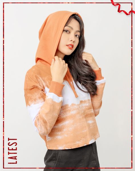 Áo Khoác Hoodie Nữ In Loang OSW 1006