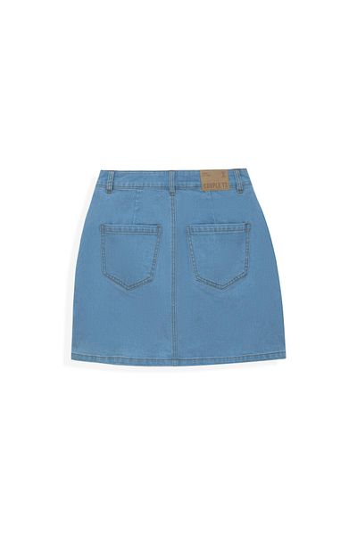 Váy Nữ Jeans Mini Xẻ Lai WSK 2015