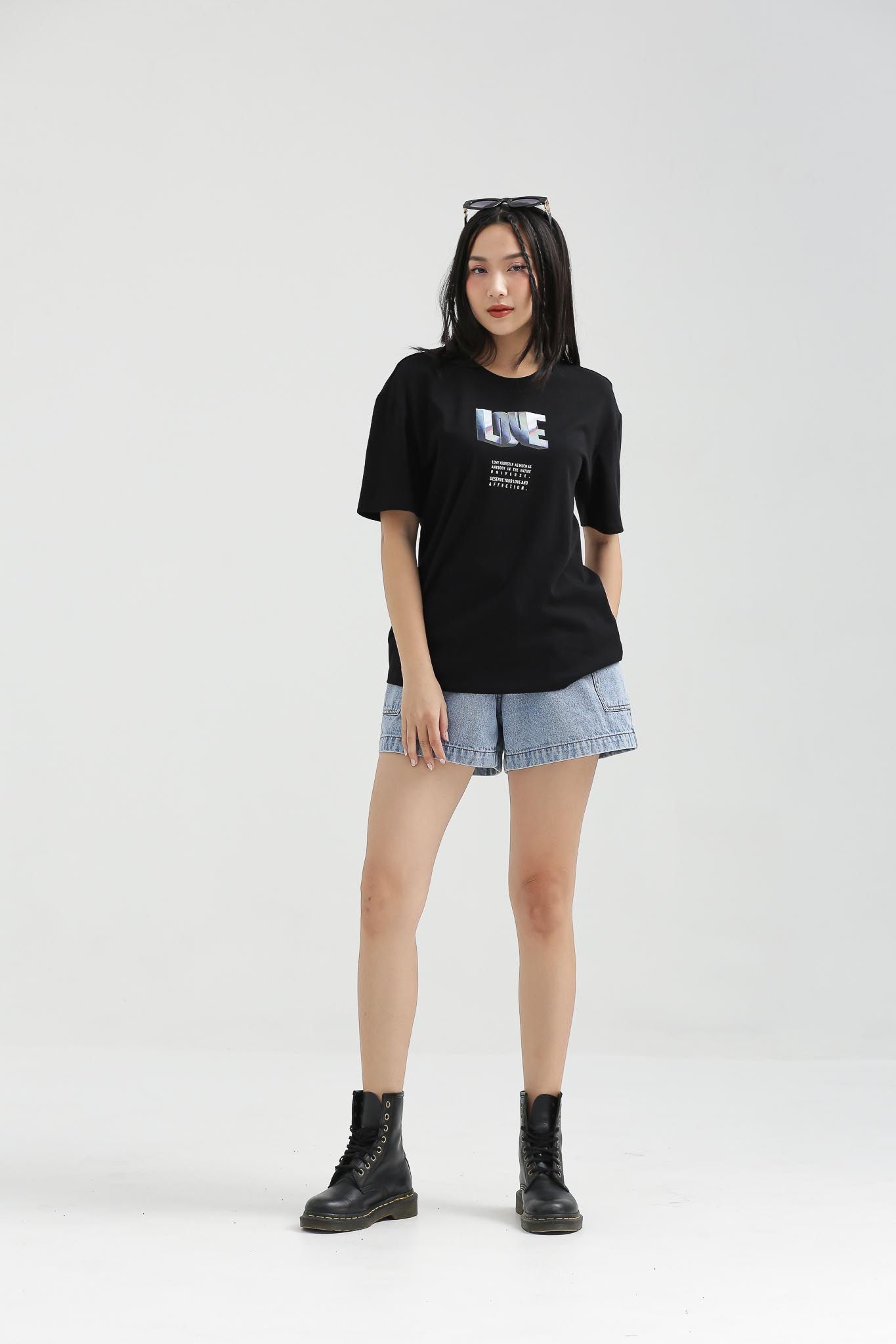 Quần Short Jeans Nữ Túi Đắp Sườn WSR 2016 -