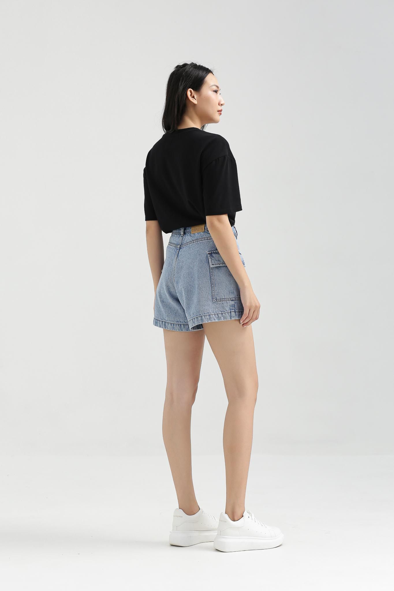 Quần Short Jeans Nữ Túi Đắp Sườn WSR 2016 -