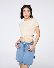 Áo Thun Nữ Croptop Banana Kiểu Thắt Dây WTS 2268