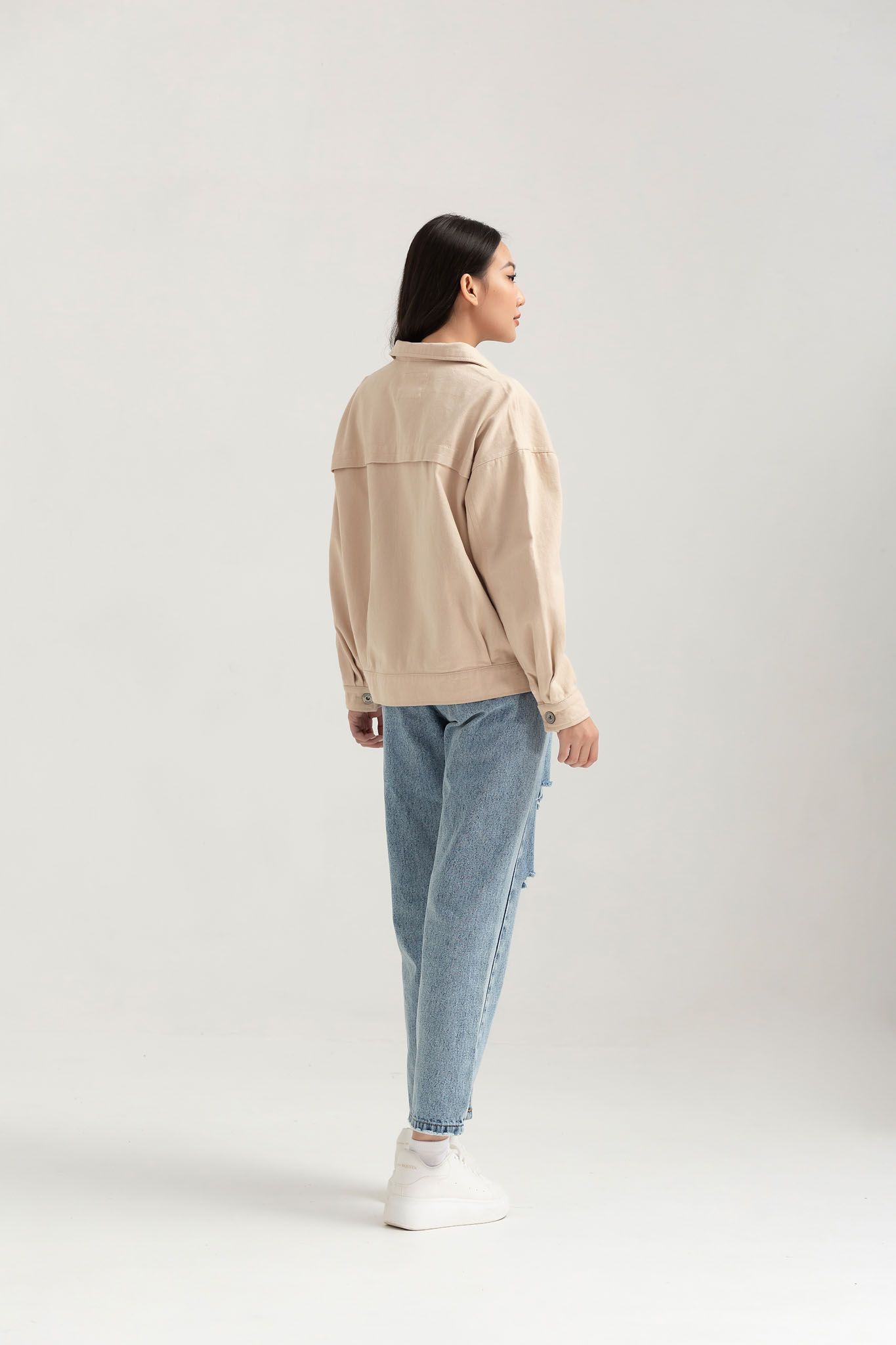 Áo Khoác Nữ Khakis Túi Đắp WOF 2030 -