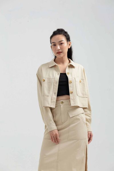 Áo Khoác Croptop Oversize WOF 2009