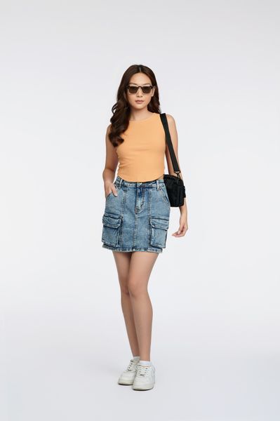 Áo Thun Nữ Tanktop Rib Vạt Bầu WTS 2254