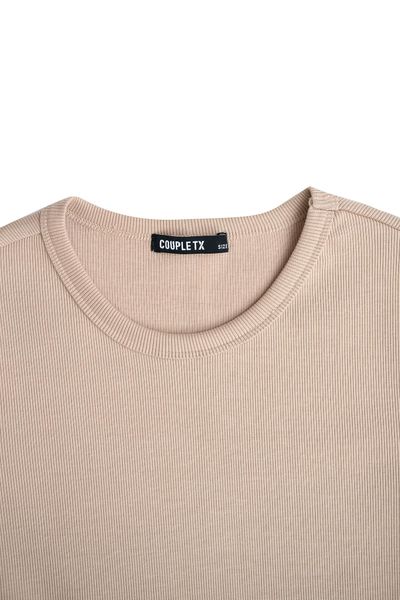 Áo Thun Gân Nữ Slim Fit Tay Lửng WTS 2228