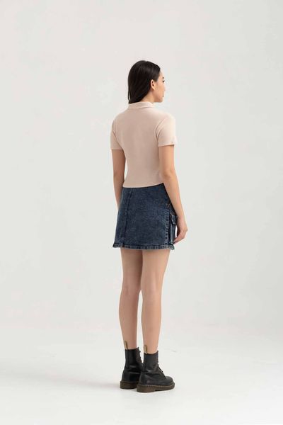 Áo Thun Polo Nữ Kiểu Croptop Ngắn Tay WTS 2237
