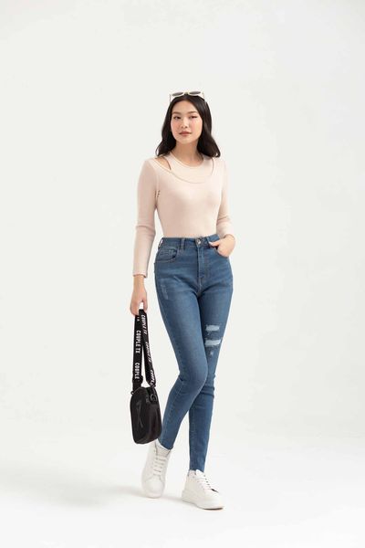 Áo thun Nữ Cutout Tay Dài WTS 2236